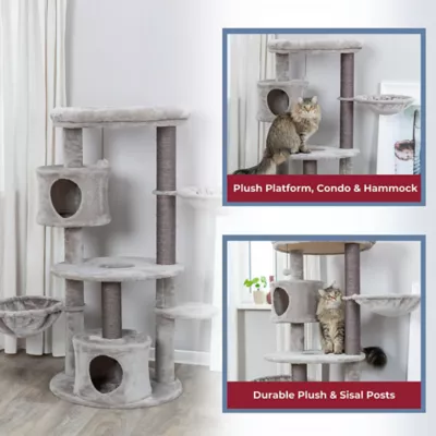 Product TRIXIE Anna Jute 50" Cat Tree Scratching Posts Condos Hammocks Perches Cat Toy, Beige