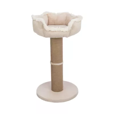Product TRIXIE Boho 32" Cat Tree with Jute Scratching Post, Plush Platform with Removable Cat Bed