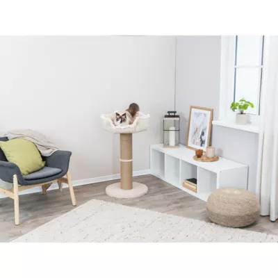 Product TRIXIE Boho 32" Cat Tree with Jute Scratching Post, Plush Platform with Removable Cat Bed