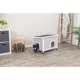 Product TRIXIE Classic Elevated Weatherproof Cat House, 2 Cover Openings, Indoor-Outdoor Cat Home