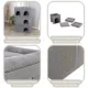 Product TRIXIE Crazy Cube Stackable 1-Story Indoor Cat Condo, Cat House with Scratching Pad, Gray
