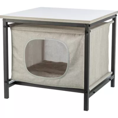 Product TRIXIE Emmie Indoor Cat Condo, Cat Bed Side Table, Cat Hideaway Cave with Cozy Cushion