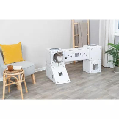 Product TRIXIE Finca Felice Indoor Modular Cardboard Cat Condo, Cat Play Tower, Corrugated Cat House