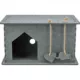 Product TRIXIE Lene Felt Indoor Cat Condo, Small Cat Hideaway - Cat Toy, Jute Scratching Pads, Gray