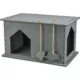 Product TRIXIE Lene Felt Indoor Cat Condo, Small Cat Hideaway - Cat Toy, Jute Scratching Pads, Gray
