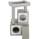 Product TRIXIE Mali Sisal & Wood 34" Cat Tree with Scratching Posts & Pads, Condos, Ramp, Bed, Gray