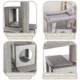 Product TRIXIE Mali Sisal & Wood 34" Cat Tree with Scratching Posts & Pads, Condos, Ramp, Bed, Gray