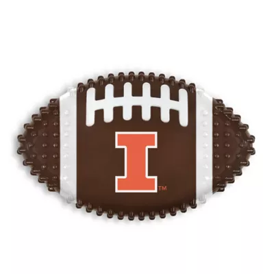 Product Illinois Hard Nylon Football Dog Chew Toy