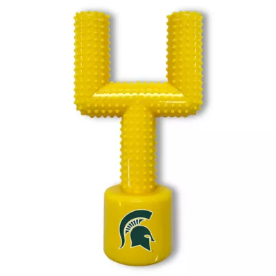 Product Michigan State Hard Nylon Football Goal Post Dog Chew Toy