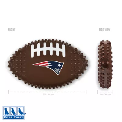 Product New England Patriots Hard Nylon Football Dog Chew Toy