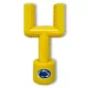 Product Penn State Hard Nylon Football Goal Post Dog Chew Toy