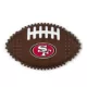 Product San Francisco 49ers Hard Nylon Football Dog Chew Toy