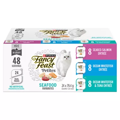 Product Fancy Feast Petite Wet Cat Food - Seafood 24 Count