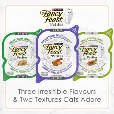 Product Fancy Feast Wet Cat Food Petites - Poultry Favourites Variety Pack, 24 ct