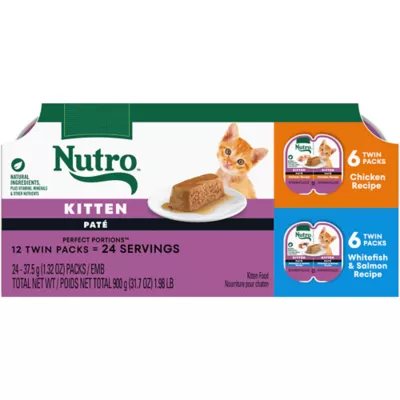 Product Nutro Cat - Kitten, Pate, Split Cup, Variety Pack, 12 CT, 31.7 OZ