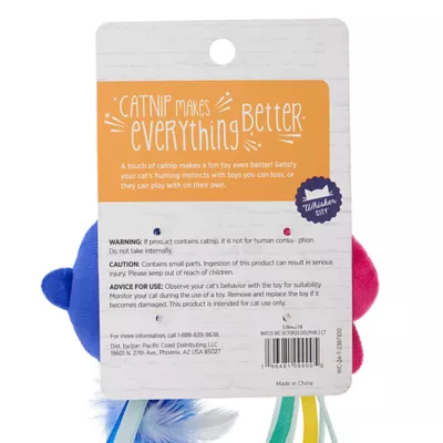 Product Whisker City® Octopus and Dolphin Plush Cat Toy 2-Pack