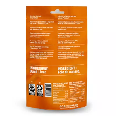 Product PureBites Cat Treats - Freeze Dried Duck 1.05oz /30g