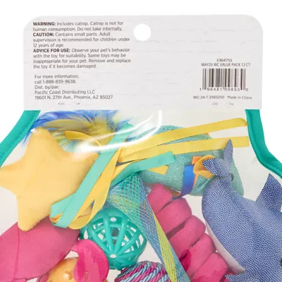 Product Whisker City® Value Pack of Cat Toys 12 Count