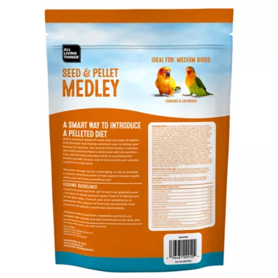 Product All Living Things® Conure & Lovebird Diet - Seed & Pellet Medley