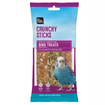 Product All Living Things® Crunchy Sticks - Orange, Kiwi, & Strawberry Flavored Parakeet Treats