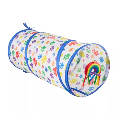 Product You Are Loved Paw Print Pop-Up Tunnel Cat Toy