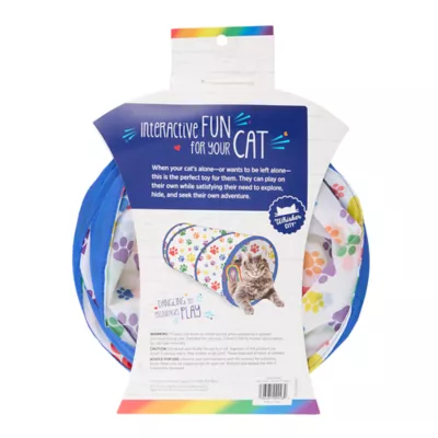 Product You Are Loved Paw Print Pop-Up Tunnel Cat Toy