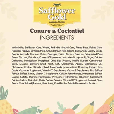 Product Higgin's Safflower Gold Conure & Cockatiel Food - 3 Lbs