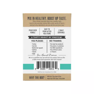 Product The Honest Kitchen Bone Broth Pour Overs All Life Stages Wet Dog Food Topper - Turkey & Salmon Stew