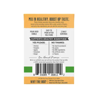 Product The Honest Kitchen Pumpkin Pour Overs All Life Stages Wet Dog Food Topper - Chicken & Pumpkin