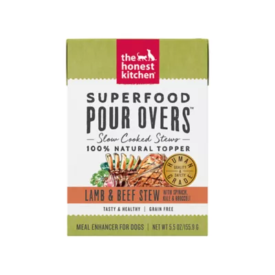 Product The Honest Kitchen Superfood Pour Overs All Life Stages Wet Dog Food Topper - Lamb & Beef Stew