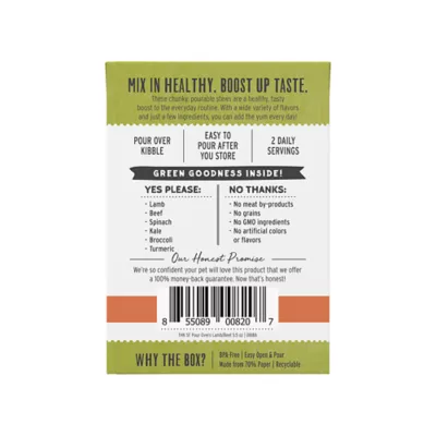 Product The Honest Kitchen Superfood Pour Overs All Life Stages Wet Dog Food Topper - Lamb & Beef Stew