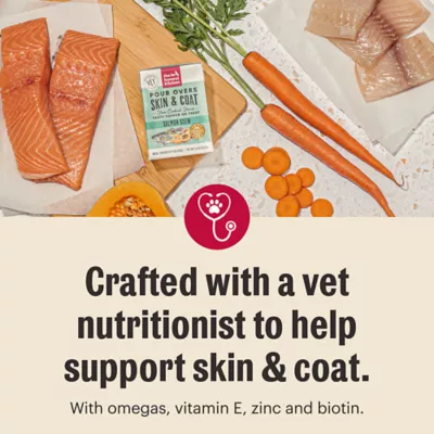 Product The Honest Kitchen Pour Overs Skin & Coat All Life Stages Wet Dog Food Topper - Salmon Stew