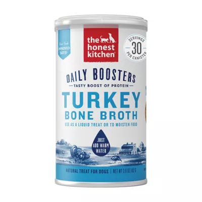 Product The Honest Kitchen Daily Boosters Dehydrated Bone Broth All Life Stages Dog Food Topper - Turkey