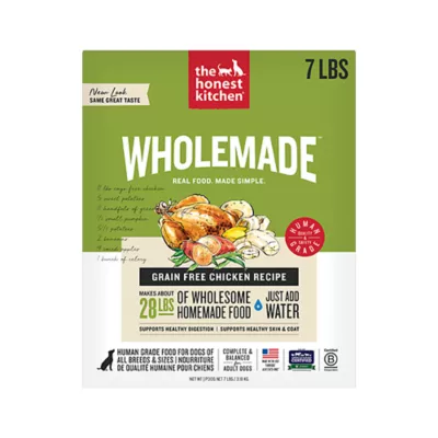 Product The Honest Kitchen Wholemade Grain Free Adult Dehydrated Dog Food - Chicken