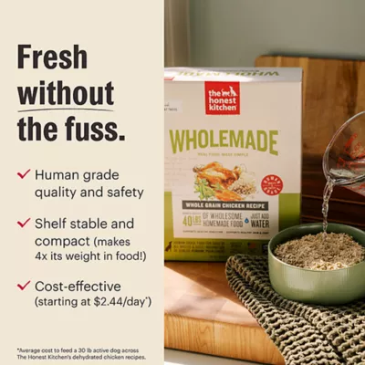 Product The Honest Kitchen Wholemade Whole Grain Adult Dehydrated Dog Food - Chicken