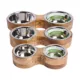 Product GF PET Mango Wood Figure-8 Double Feeder