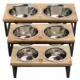 Product GF PET Mango Wood & Metal Double Feeder