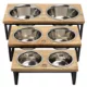 Product GF PET Mango Wood & Metal Double Feeder