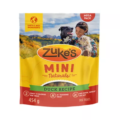 Product Zuke's Mini Naturals Dog Treats Tender Bites - Duck Recipe, 454 g
