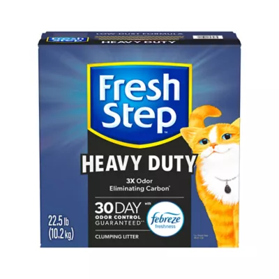 Product Fresh Step Heavy Duty Clumping Litter with Febreze Freshness, 30 Day Odor Control, Box, 22.5 LB
