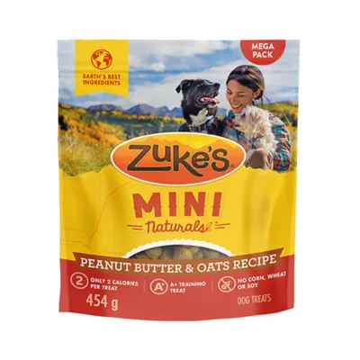 Product Zuke's Mini Naturals Tender Bites Dog Treats - Peanut Butter & Oats
