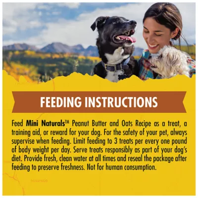 Product Zuke's Mini Naturals Tender Bites Dog Treats - Peanut Butter & Oats