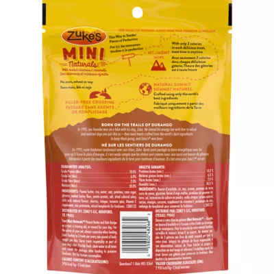 Product Zuke's Mini Naturals Tender Bites Dog Treats - Peanut Butter & Oats
