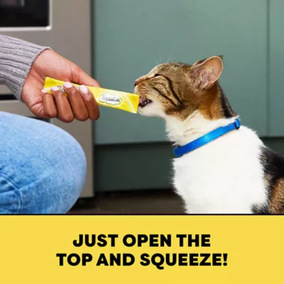 Product TEMPTATIONS Lickable Cat Treats Creamy Puree - Variety Pack, 48 ct