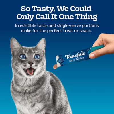 Product Blue Buffalo Tastefuls Mini Purées Cat Food Complement - 0.5 Oz