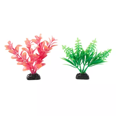 Product Top Fin® Mini Fuschia and Green Aquarium Plants Value Pack - 2 Count