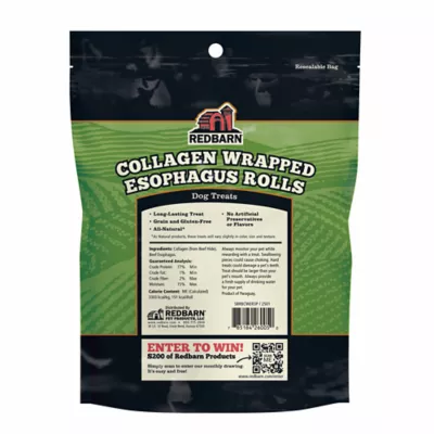 Product Redbarn Collagen Wrapped Esophagus Slices Dog Treats