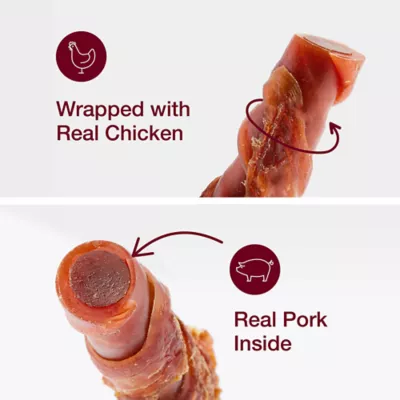 Product SmartBones Chicken Wrapped Stuffed Twists Dog Treats 10 Count 13.7 OZ