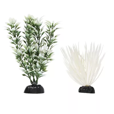 Product Top Fin® Green and White Aquarium Plants Value Pack - 2 Count