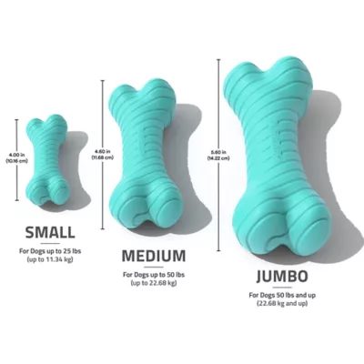 Product Playology Dual Layer Bone Peanut Butter Scent Chew Dog Toy